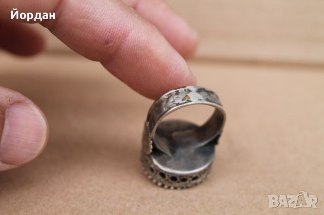 Възрожденски сребърен пръстен, снимка 8 - Антикварни и старинни предмети - 45683647
