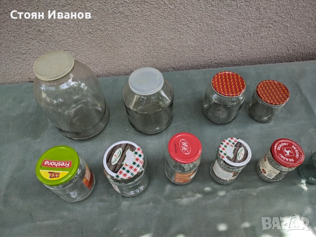 Стъклени буркани, всякакви форми и обеми от 130 милилитра до 3 литра, снимка 7 - Буркани, бутилки и капачки - 51632150