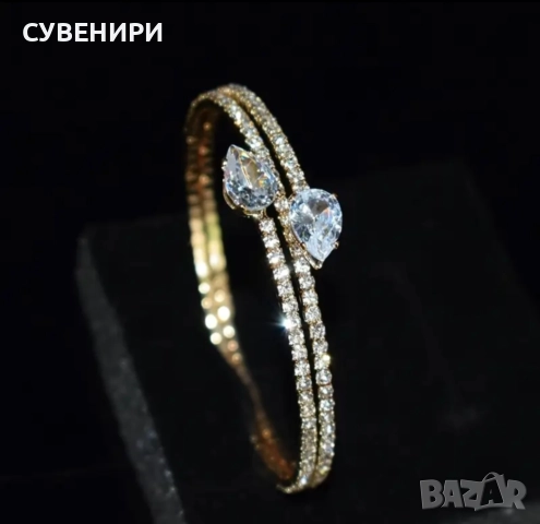 Елегантна гривна със синтетичен цирконий , снимка 7 - Гривни - 51918617