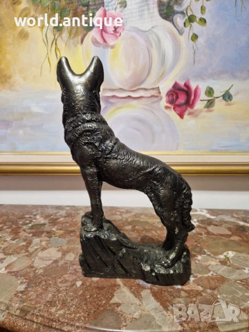 Прекрасна антикварна френска фигура статуетка скулптура , снимка 6 - Статуетки - 53139511