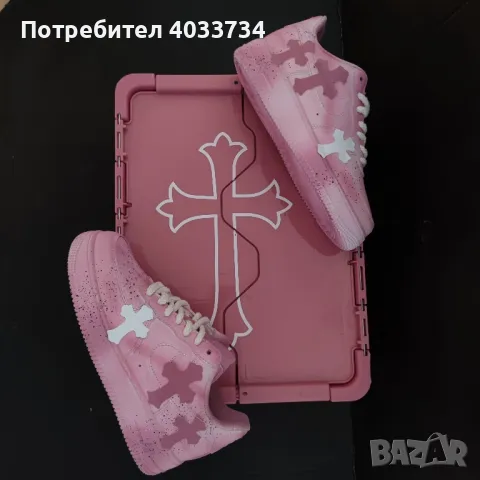 Nike Air Force 1 x Chrome Hearts Custom, снимка 7 - Други - 50156797