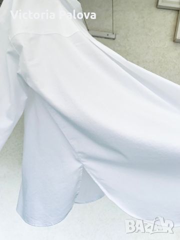Модерна бяла блуза/ риза/туника, снимка 5 - Ризи - 45209584
