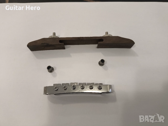 Бридж за полуакустична или джаз китара (НОВ), снимка 4 - Китари - 52885089