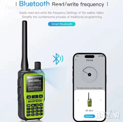 Най-ново**Радиостанция Baofeng 5R MINI APP, снимка 3 - Друга електроника - 53438007