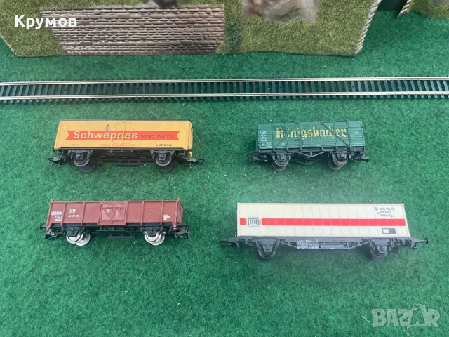 Вагон товарен пътнически поща HO 1:87 влак ЖП модел , снимка 5 - Колекции - 53700359