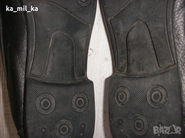 Обувки-Tendenz-черни, №44-естествена кожа, снимка 5 - Мокасини - 53090433