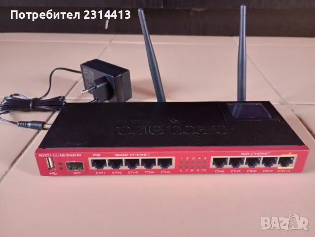 Mikrotik RB2011UIAS-2HND-IN безжичен рутер Гигабитов етернет 