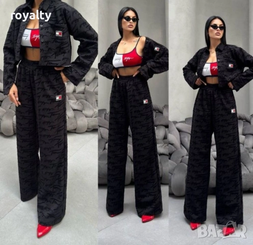 Tommy Hilfiger Нов Черен Дамски Комплект Три Части 