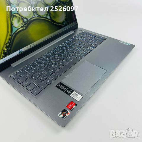 Lenovo IdeaPad 3 15,6 FHD IPS/Ryzen 5 5500U/12GB DDR4/512GB NVMe, снимка 7 - Лаптопи за работа - 45843161