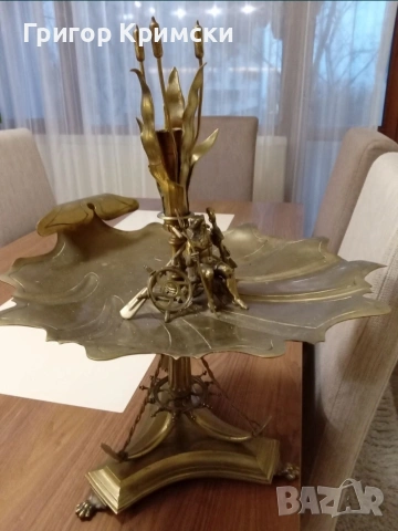 Свещник Нептун от 1929г., снимка 6 - Декорация за дома - 53757247