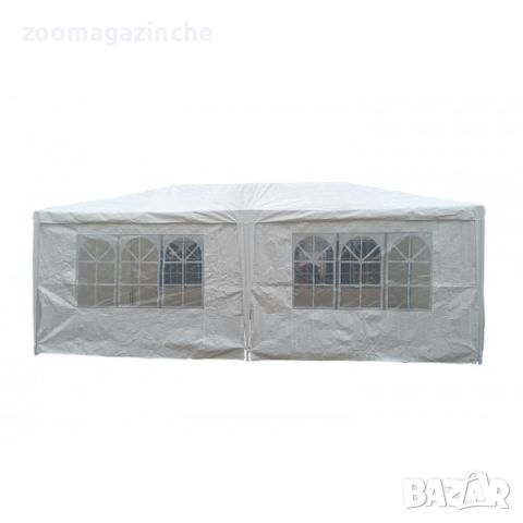 Сгъваема шатра 3х6м бяла, с 6бр. страници, ZRG010