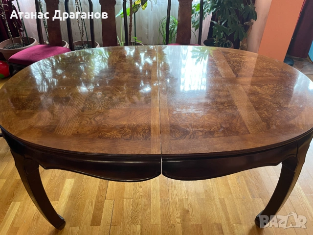Трапезна разгъваема маса с 6 стола, снимка 9 - Маси - 53479505