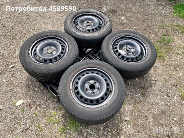 4бр.ДЖАНТИ+ГУМИ 15цола 5x112 за Vw Caddy,Golf 5,6,Touran,Skoda,Seat,Audi, снимка 3 - Гуми и джанти - 51808365