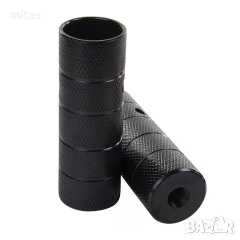 Пегове за БМХ велосипед, Комплект, Стоманени колчета, Ос 3/8", 110х38mm, снимка 6 - Аксесоари за велосипеди - 53045293