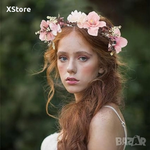 Цветна Хармония: Аксесоар за главата в жизнерадостни тонове/ Венче за коса, снимка 5 - Аксесоари за коса - 52592989