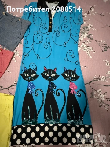 Рокля и 3 чифта къси панталонки, снимка 2 - Рокли - 51424158