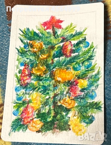 Коледни картички, снимка 2 - Декорация за дома - 52776660