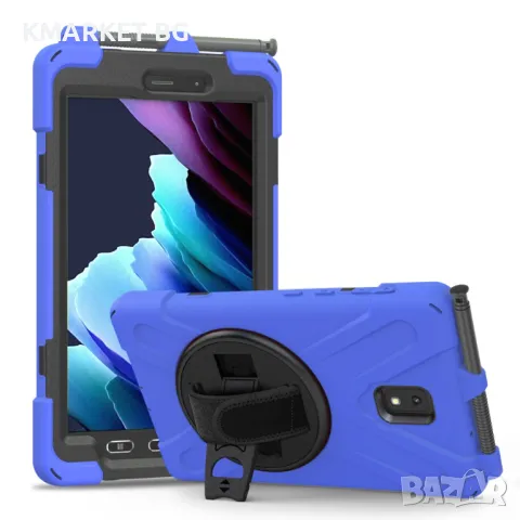 Samsung Galaxy Tab Active 3 T570/T575/T575N/T577 Tablet Case/Pen Slot /Hand Band/360° Swivel Kicksta, снимка 8 - Калъфи, кейсове - 47010016