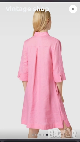 Ленена рокля в розово Christian Berg, размер М/L, снимка 14 - Рокли - 53812725