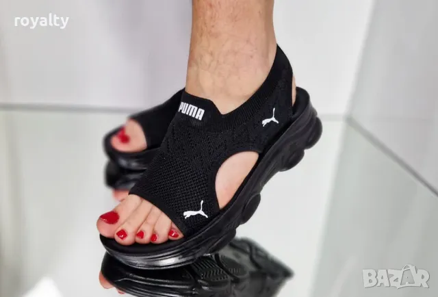 Puma черни дамски сандали , снимка 4 - Сандали - 50394282