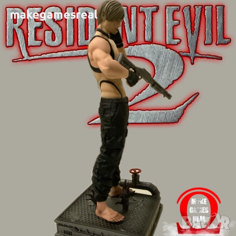 Екшън фигура Resident Evil 2 - Leon S. Kennedy, снимка 2 - Аксесоари - 54240844