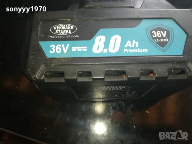 LI-ION VERMARK STARKE BATTERY PACK 36V/8Ah 2707252006, снимка 5 - Винтоверти - 51160449