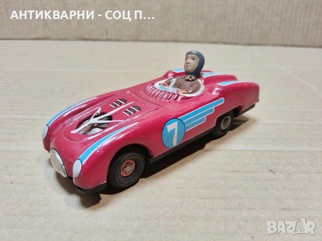 Стара Метална Детска Количка, Колекционерска Количка. / НОМЕР 1629., снимка 3 - Антикварни и старинни предмети - 53670867