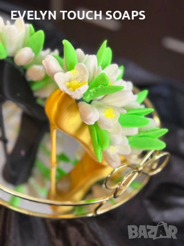 Букет „Кокичета“ от глицеринов сапун, снимка 8 - Козметика за тяло - 53277493