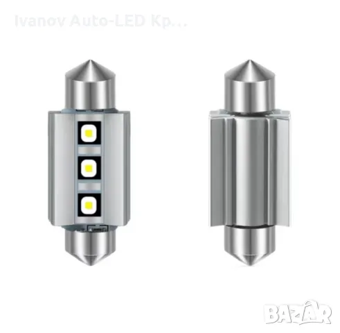 OSRAM LED Крушки 31mm/36mm/39mm /41mm 100%CANBUS CHIP 3838 C5W 12-24V 6000K, снимка 2 - Аксесоари и консумативи - 47151330