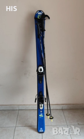 Детско-юношески ски Salomon S /Race JR 140 см,сини, запазени  , снимка 3 - Зимни спортове - 53469274