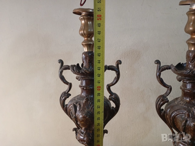 Барокови свещници комплект, снимка 4 - Други ценни предмети - 52500002