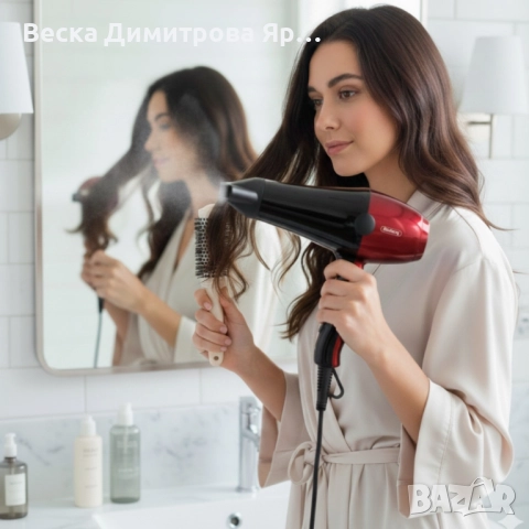 Сешоар Rosberg 2000W – Бързо сушене, прецизен контрол и надеждна защита всеки ден, снимка 3 - Сешоари - 52529408