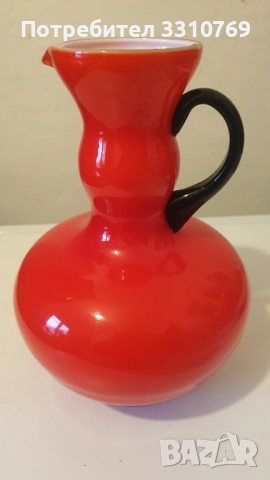 Декоративни стъклени вази Мурано, стил "Арт нуово".