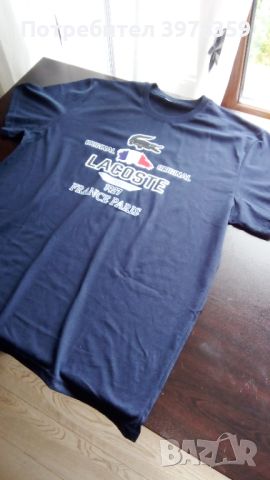 Lacoste мъжки ежедневни тениски / тениска с къс ръкав / черна / бяла, снимка 6 - Тениски - 45490094