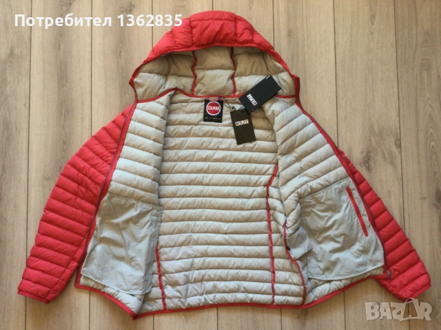 НОВО оригинално червено пухено яке COLMAR размер 56 / XL от Италия, снимка 10 - Якета - 53808078