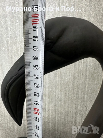 Уникален Комплект 2 бр. БРОНЗОВИ Фламинго – 1 Метър / 17 кг – Масивна Пластика, снимка 3 - Антикварни и старинни предмети - 53464619