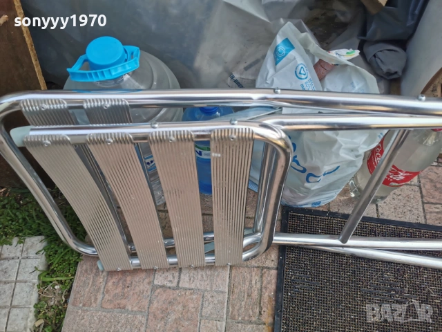 АЛУМИНИЕВ-СГЪВАЕМ СТОЛ ОТ ГЕРМАНИЯ 1402261747, снимка 9 - Столове - 53477465