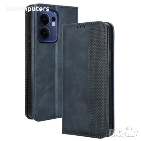 Oppo Reno13 5G Retro Texture Wallet Калъф и Протектор