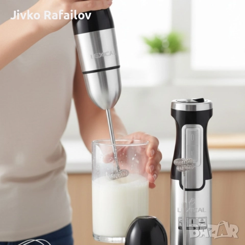 Мощен ръчен блендер Lexical-LHB-1666 6-в-1: Пасиране, разбиване и повече с 800W мощност, снимка 2 - Блендери - 52906366