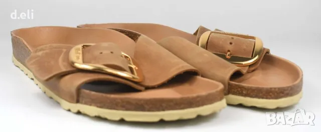 BIRKENSTOCK Germany 🇩🇪  Size 39 100% Кожа Нови чехли, снимка 2 - Чехли - 49296401