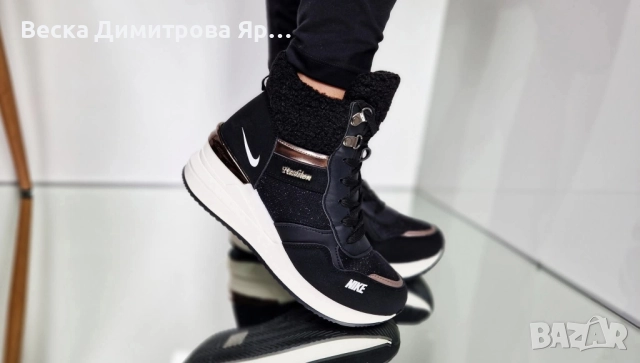 Дамски обувки с топла дебела вата, снимка 16 - Дамски боти - 52134726