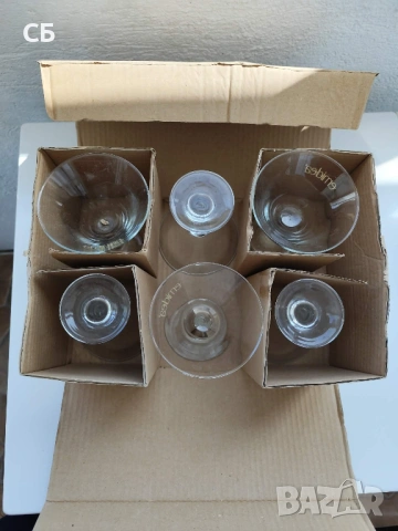 Сервиз от 6 чаши за мартини, снимка 4 - Чаши - 54225608