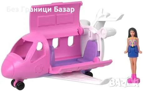 Нов Mini BarbieLand Комплект: Къща, Кукли, Самолет, Кемпер и Още играчки, снимка 4 - Други - 47384318