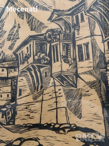 ЗИНА АЛЕКСИЕВА Мелник графика, снимка 3 - Картини - 53112711