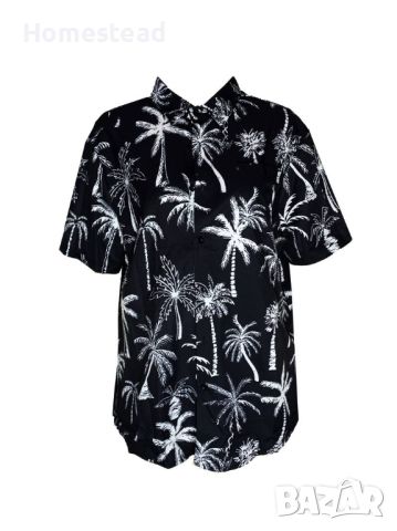 Хавайска риза с палми - M размер, снимка 3 - Ризи - 45201418
