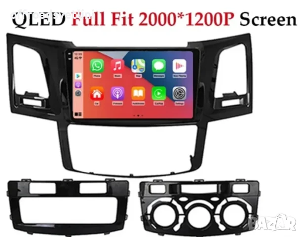 Мултимедия Android CarPlay за Toyota Fortuner / Vigo / Hilux + Камера, снимка 3 - Аксесоари и консумативи - 50891714