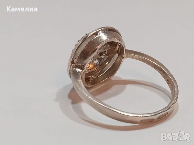 Сребърен пръстен , снимка 4 - Пръстени - 45093947