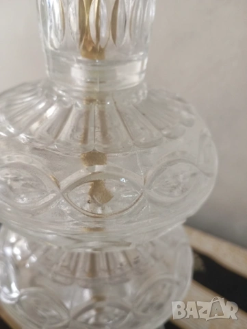 Кристален свещник, снимка 4 - Антикварни и старинни предмети - 53762847