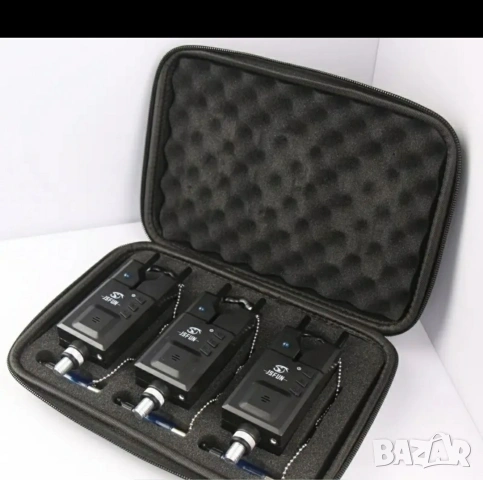 JSFUN Комплект от 3 броя нови европейски стил LED аларми за риболов., снимка 2 - Оборудване и аксесоари за оръжия - 53498636