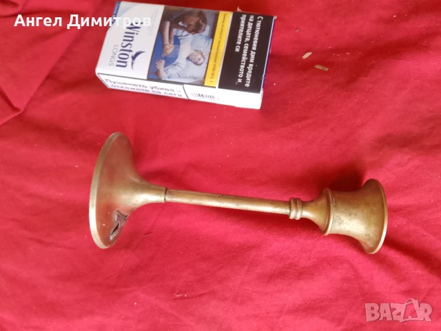 Трети райх страхотен свещник на винт , снимка 5 - Антикварни и старинни предмети - 51118841